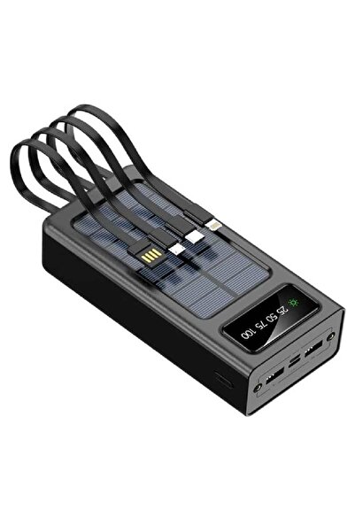 Gennext Portable Power Bank 30000 Mah with Built in 4 Cable USB Type C, Usb, ...