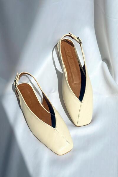 BeBeQ Store Γυναικεία παπούτσια Modegas Beige με λεπτομέρεια ανοιχτής πόρπης ...