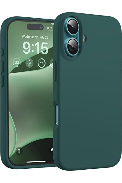 CaseHub iPhone 16 PLUS Kılıf İçi Kadife Dışı Mat Ekran ve Kamera Yükseltili L...