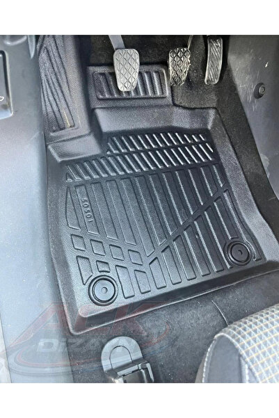 ACK Dizayn FORD COURİER 2024+ ARACA ÖZEL 3D HAVUZLU PASPAS TAKIMI A+