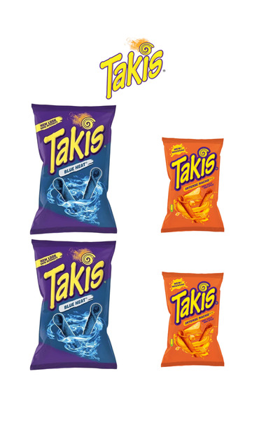Takis Blue Heat 90 gr Ve Nacho 40 gr 4 Adet *4
