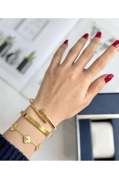 DELLS ACCESSORY Steel Bracelet Triple Combination Anti-Tarnish Steel [Set of ...