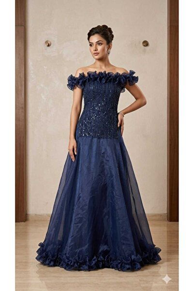SER Elegant Long Evening Dress