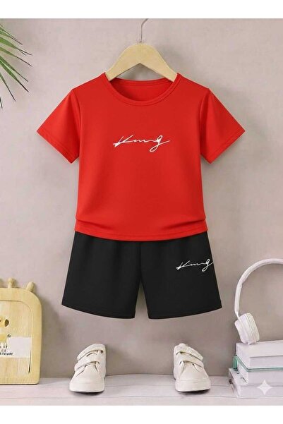 Nice Clothes Tricou și pantaloni scurți de vară pentru copii, unisex (imprime...