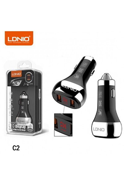LDNIO C2 Car Charger – 36W Fast Charging With 2 USB Ports