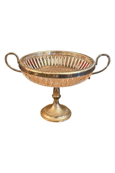 tayfuntufan British Crystal and Silver-Plated Lectern with Stand, 13 cm High,...