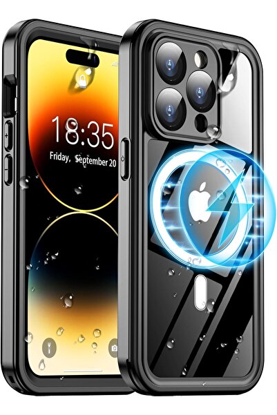 Rivor iPhone 14 Pro Uyumlu Kılıf Kamera Korumalı Su Geçirmez Toza Dayanıklı 3...