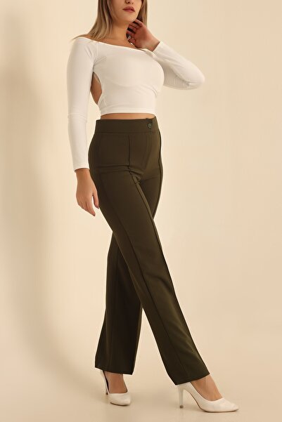 mj style Women's High-Waisted Spanish Flare Pants