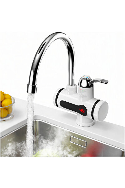 Issa Robinet Electric Instant 34cm, cu Afișaj LCD, Încălzire Rapidă 3500W