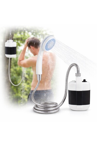 Issa Portable Camping Shower with 2200mAh Battery, Flow Rate 3–4L/min
