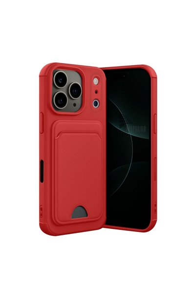 HANPORIUM iPhone 17 Pro Compatible Silicone Case with Card Holder, Camera Pro...