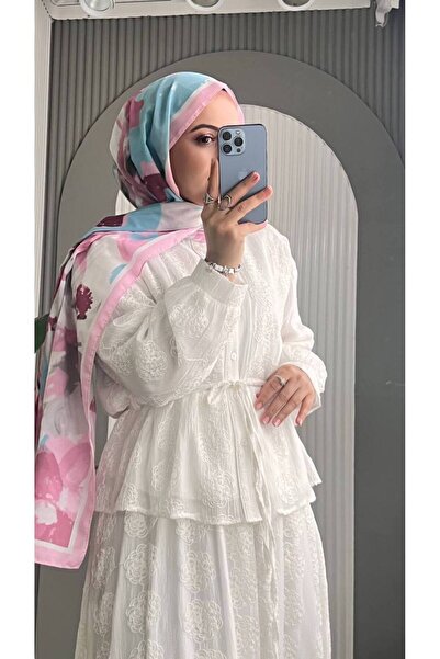 Gülsoy YENİ SEZON DANTEL ALT-ÜST TESETTÜR TAKIM
