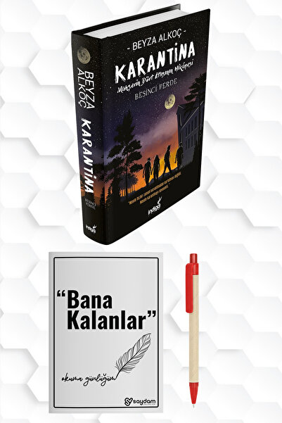 İndigo Kitap BEYZA ALKOÇ-KARANTİNA-5 5.SERİ CİLTLİ SERT KAPAK-KİTAP OKUMA GÜN...