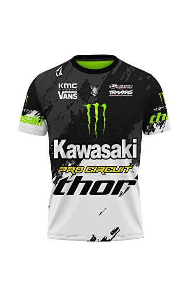 OEM Kawasaki M075 men's t-shirt, short sleeve, multicolor