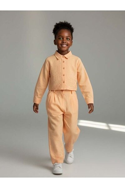 Zekids Κοριτσίστικο Σετ με Πέτρινη Λεπτομέρεια, Σχεδιασμός με Λεπτή Υφή, Σακά...