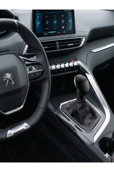 Oto Pusula Peugeot-Renault-Citroen-Fiat Compatible Black 5 Forward Sport Gear Shift Knob