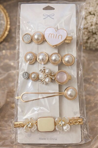Accessories Σετ φουρκέτες μαλλιών Hei Romantic Pearl Heart Luxe