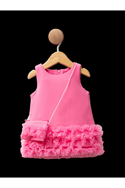 The-kid.co The Pearl Cloud Baby Dress - Fuschia