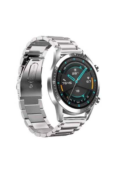 Generic 22mm Stainless Steel Watch Band Strap Silver