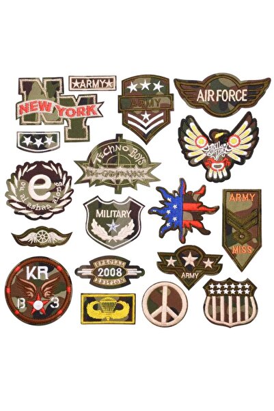 Limitless Design ملصق كولاج عسكري مقاس 22x30 سم - ديكور حائط بتصميم عسكري عتيق