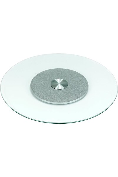Dotail QWORK rotating table tray, 70 cm, tempered glass, 360° rotation, non-s...