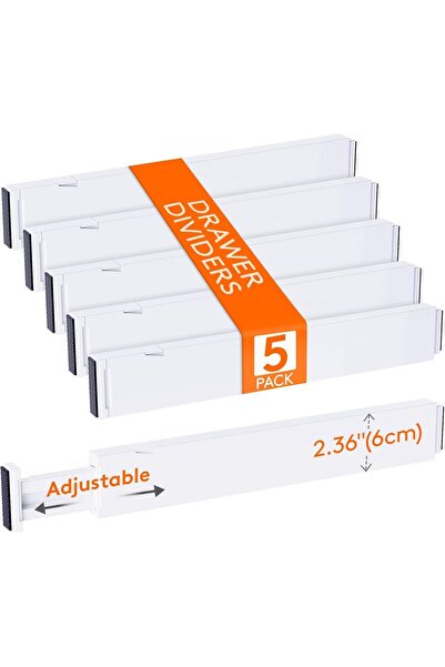 Dotail Set of 5 Lifewit drawer dividers, adjustable and extendable from 40 to...