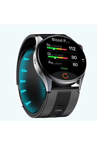 SANOTRAK CardioCare Smartwatch with Blood Pressure Monitor, Inflatable Cuff a...