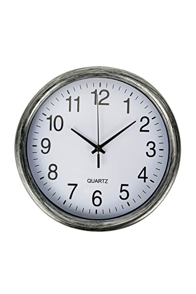 OEM Analog wall clock 30 cm, rustic style, silent mechanism, AA battery