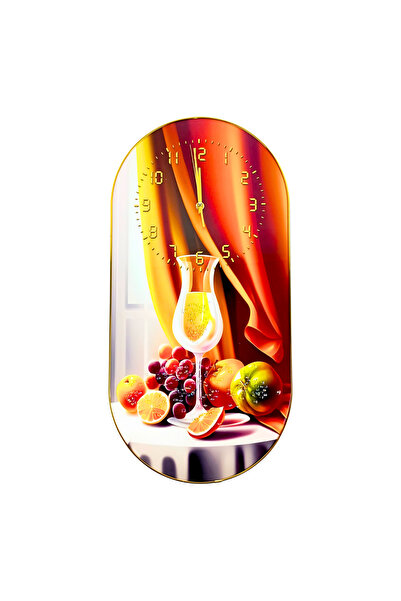 OEM Clock painting 30x60 cm, still life with fruits