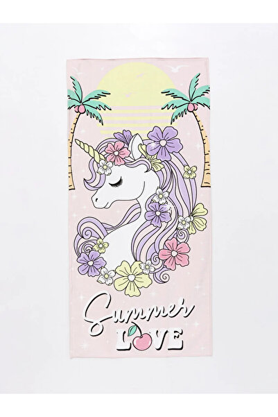 LC Waikiki LCW ACCESSORIES Πετσέτα θαλάσσης για κορίτσια με μικτά σχέδια