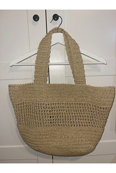 Bijou Luz Hand Knitted Paper String Large Size Beach Bag