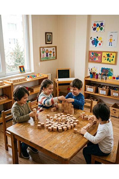 ARTI WOODS Ahşap Küp Bloklar 2 Cm (100 adet) 1.sınıf Kare Doğal Ağaç
