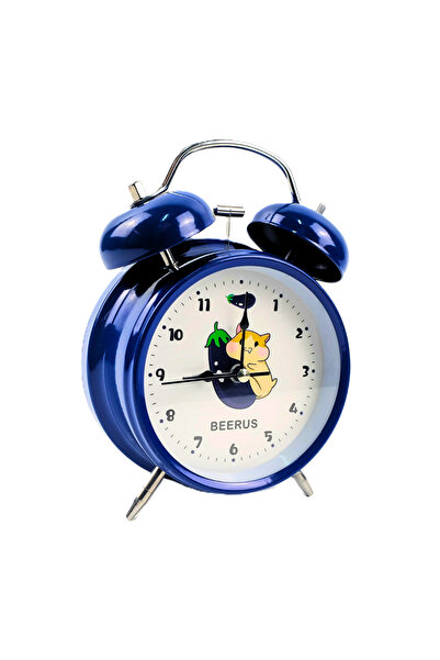 OEM Children's analog alarm clock, animals and fruits, light, silent, AA battery