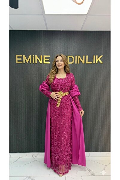 shop Fuşya kaftan