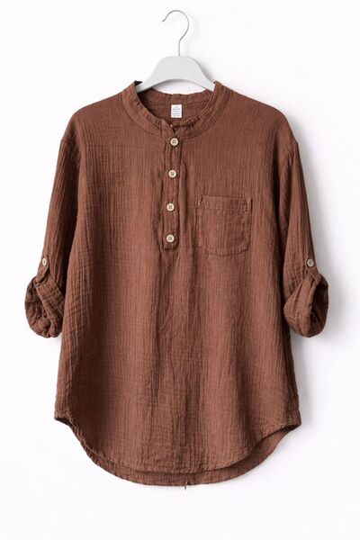 Turkotton Muslin Hakim Collar Shirt