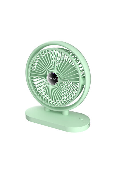 OEM Ventilator De Birou, 3 Trepte de Viteza, cu Incarcare USB-C, Autonomie Ma...