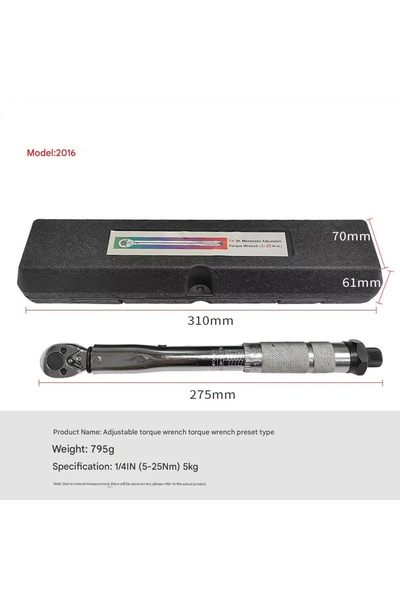 FURKAN BUTİK Dr.Micrometer 1/4 5-25 Nm tork anahtarı