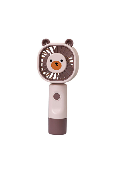 OEM Bear hand fan, USB-C charging, 3 power levels, animal design, Purple
