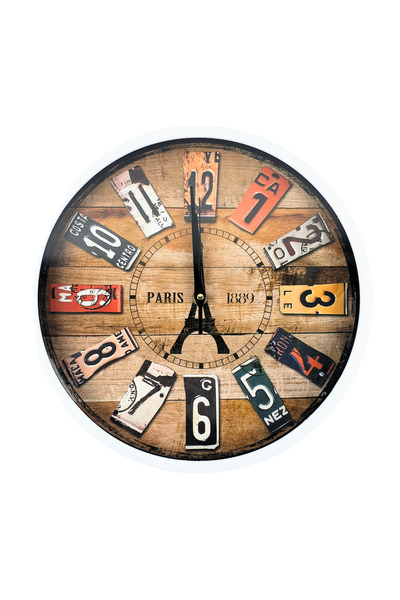 OEM Ceas de perete analog Paris, 30 cm, design vintage, mecanism silentios