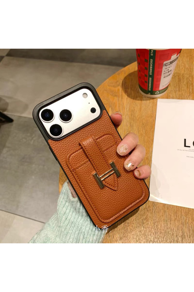 EDELFU Premium iPhone 17 Pro Compatible - Wallet-Style Cover with Leather Tex...