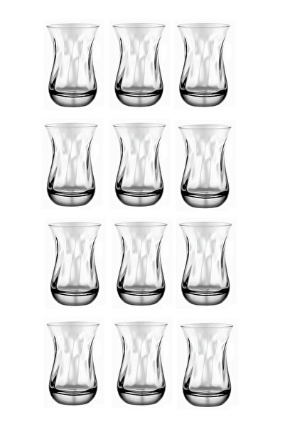 Paşabahçe 62511 Aida Tea Cup, 72-Piece Tea Cup Set with Optics, 1 Box