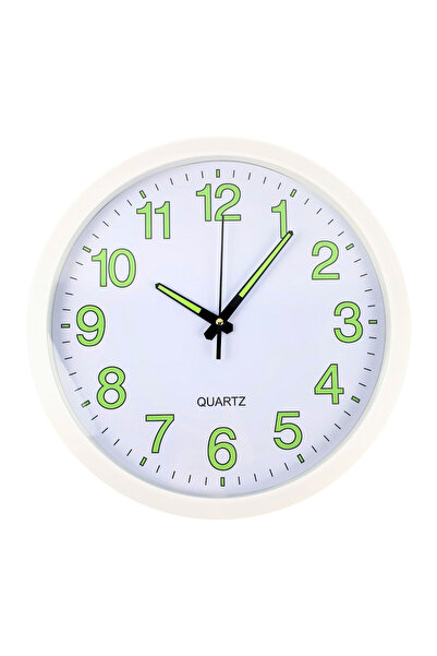 OEM Analog wall clock 35 cm, phosphorescent elements, silent mechanism