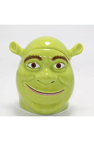 SELİNSE 3d Shrek Tasarımı Kapaklı Kupa Bardak Alk4534