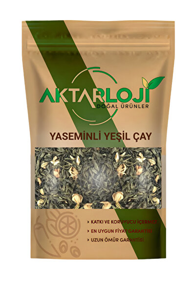 aktarloji 100 جرام من الشاي الأخضر بالياسمين / شاي أخضر مع زهور الياسمين - طب...