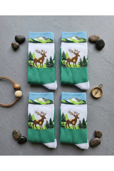 ANDINO Men's Socks Women's Socks Long Sports Socks Patterned Socket Socks Col...