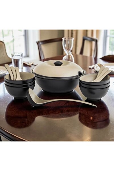 LANDREEN 15Pcs Melamine Dinner Set for 6 Persons High Quality Melamine Plates