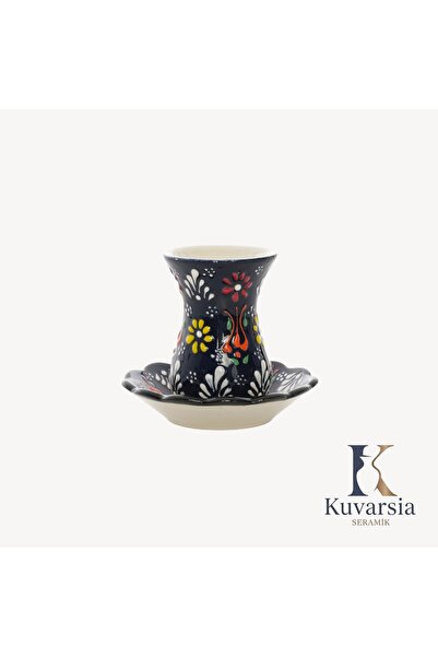 KuvarsiaSeramik Kuvarsia Anadolu Koleksiyonu Çay Bardağı - Lacivert