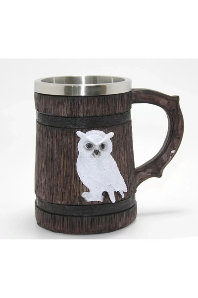TeknoKapsül Harry potter hedwig themed 3d embossed steel mug alk4378