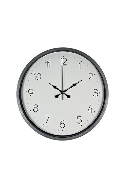 ForWhat 36cm Grey Style Clock for Office Home Office Wall