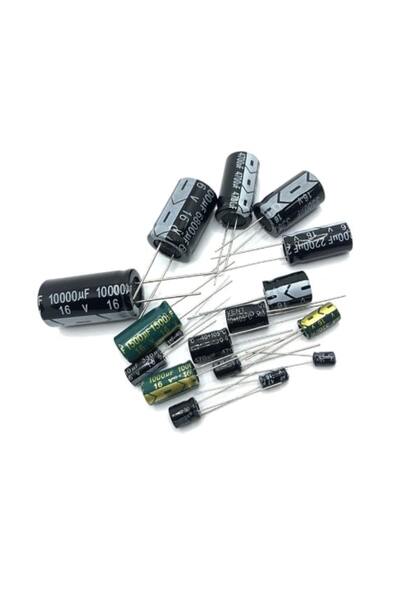 labshop41 Elektrolitik Kondansatör Kapasitör 10V 1000uF 10x16mm x 1 adet (rf098)